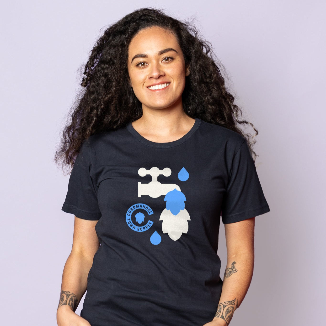 Coromandel Town Supply Navy tap hop  Womens tee shirt