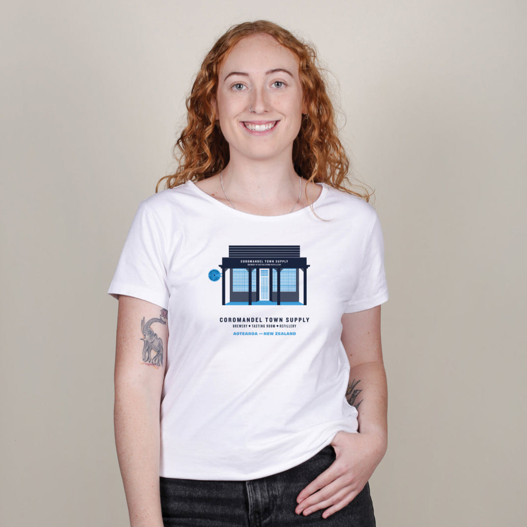 WhiteBuildingTee