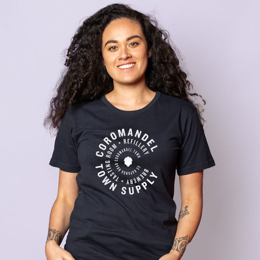 NAVY LOGO TEE