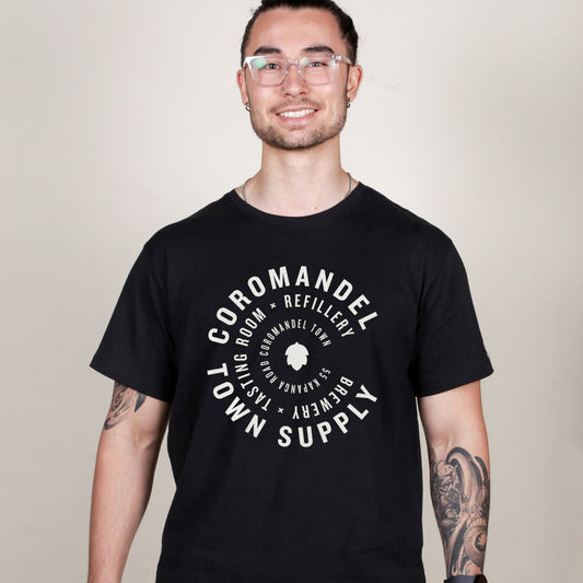 BLACK LOGO TEE