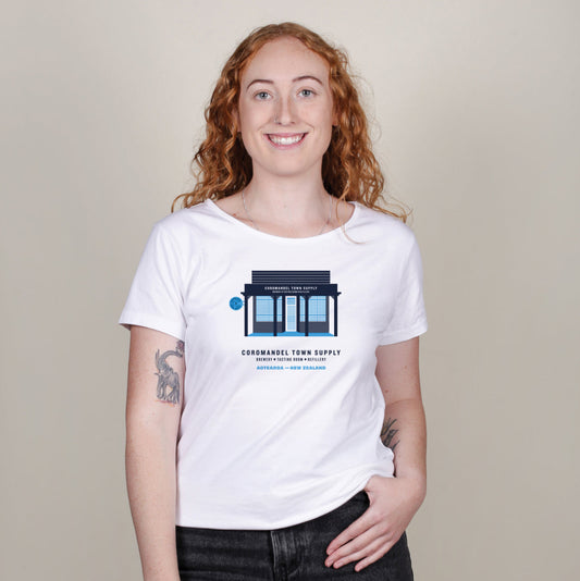 WhiteBuildingTee